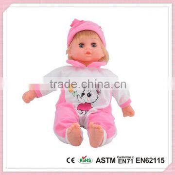 2015 High quality new hot sell function kids plastic baby doll set