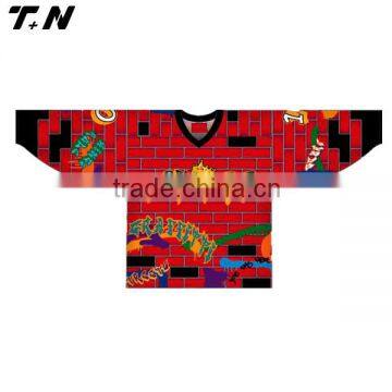 custom sublimation printing hockey shirt with latest design