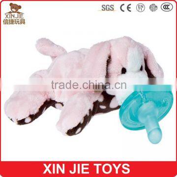 Good Quality Plush Animal Baby Pacifier Toy Customize Plush Deer Pacifier Toy photo-6