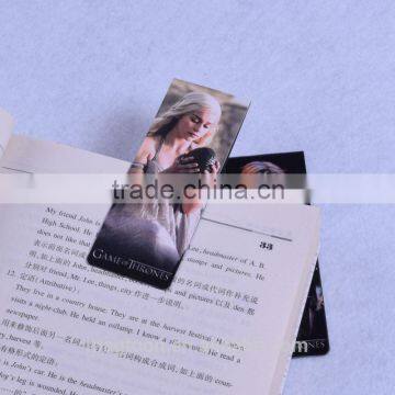 Custom Printing Folding Coated Paper Magnetic Bookmark With Free Logo