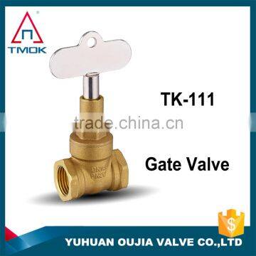 TMOK CE Approved Forged lockable Brass Gate Valve For Water Meter Chrome Handle Cost Iron In China