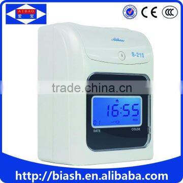 punching card time recording attendance machine time clock