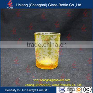 Wholesale Manufacturer Glass Bottle Champagne Glass Candle Holder