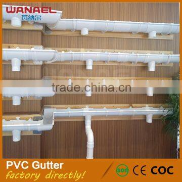 Wholesales Light Weight Pvc Rain Gutter End Cap and Pvc Gutters Water Collection for Construction photo-5