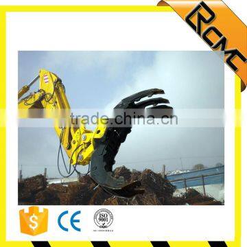 construction garbage excavator grapple