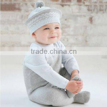 DB347 dave bella autumn 100% cotton infant clothes baby one-piece knit baby romper                        
                                                Quality Choice