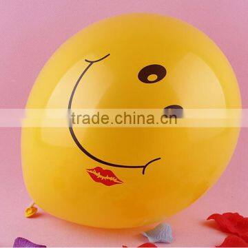 2015 new arrivals 12'' 2.8g Kiss Face round shape latex balloons for party decoration