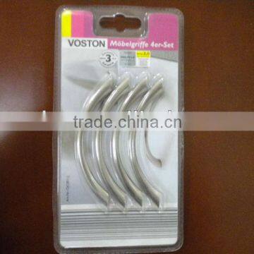 zinc handle in blister, bow handle, furniture handle