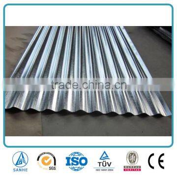 Hot Dip GI Corrugated roofing sheet with Big Normal or None Spangle