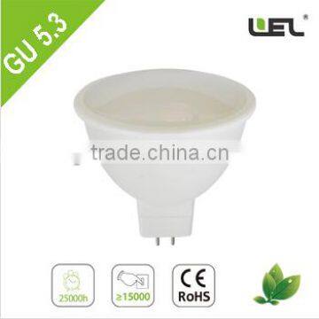 LED spotlight 3W GU5.3 2835SMD plastic high heat dissipation with RC driver by LEL