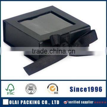 elegant black paper chocolate box wholesale