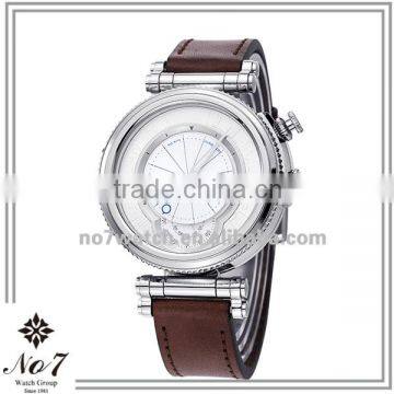 5ATM Water Resistant Leather wrist removable watch strap Mechanical Watch
