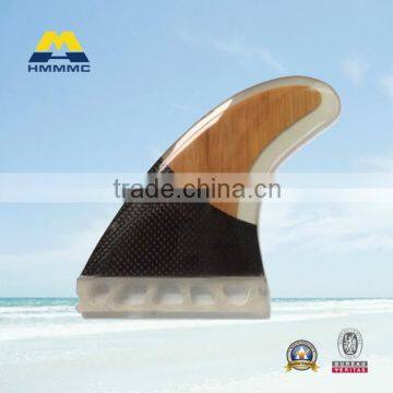 Half carbon bamboo surfboard fins