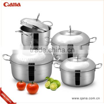 2017 new design stainless steel Induction cookware set happy baron