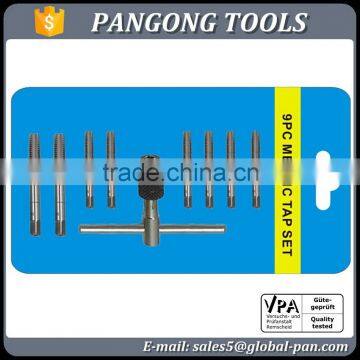 9 Pcs Threading Tap Set With t Handle Tap Wrench photo-2