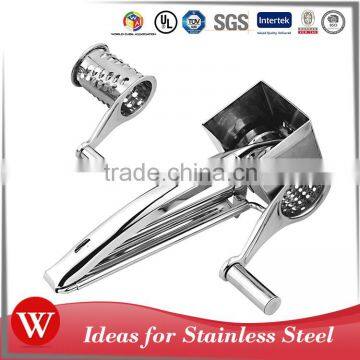 Hot Sale Stainless Steel Kitchen Rotary Grater Multi-functional Round Cheese Grater photo-4