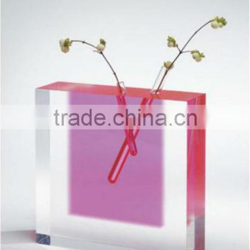 JLP customized square acrylic vases