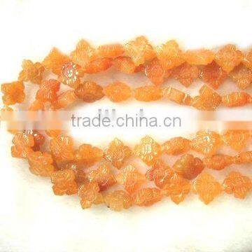 Natural Yellow Agate Crystal Beads