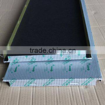 Sound Absorption Grey Powder Coated Aluminum Perforated Acoustic Clip in Ceiling Panel photo-6