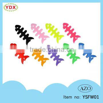 Fashionable Colorful Custom Fishbone Earphone Wrap Cord