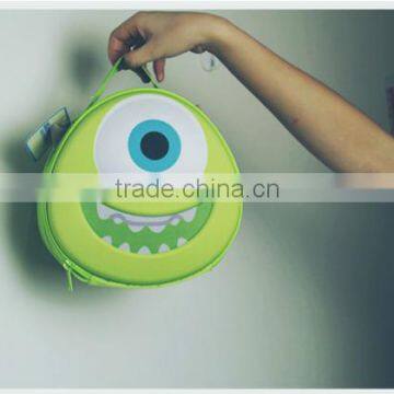 2014 Minions Super soft short plush 3D Eyes Kids School Bag Hot Sale ;cartoon cute kids school bags