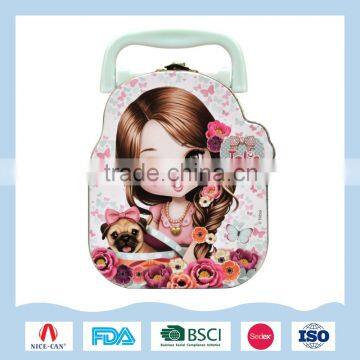 Customized good design lovely hot sale lunch tin boxes , made of tinplate