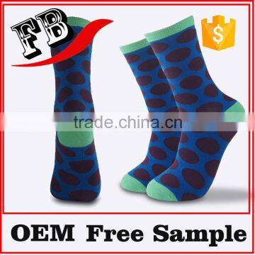 Polka Dots Men's Bamboo Dress Socks customized sock