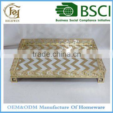 Modern design Metal Tea Trays for Home Decoration