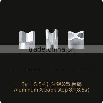 Aluminum X Bottom Stopper No.3/3.5 zipper garment accessories