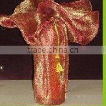 Tissue organza bottle gift wrapper