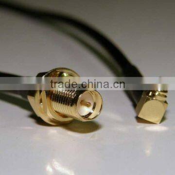 RF Coaxial Pigtail Cable SMA Female to MCX Male