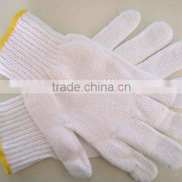 poly cotton knitted gloves work gloves, CE / ISO certificated