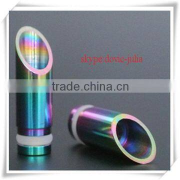 factory price ss rainbow/muffler wide bore drip tips