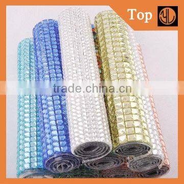 Clear Glue Base Hot Fix Crystal Rhinestone Mesh Sheet For Garment & Shoes photo-3