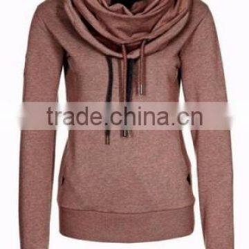 2016 fashion sports wholesale warm women simple styles zipper plain hoodies with hood