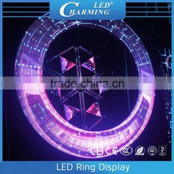 3D magic led indoor special shape display /stage elegant backdrop led display