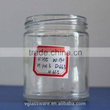 Glass jar with glass stopper