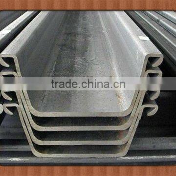 high quality hot roll steel sheet pile used for retaining walls