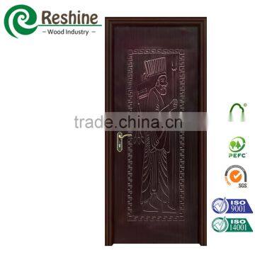 High glossy molded melamine hdf mdf door skin