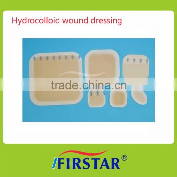 Good absorbency hydrocolloid wound dressing with several sizes