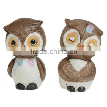 2013 new design ceramic vintage cute owl salt and pepper shakers