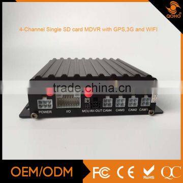 3G DVR With Sim Card 4CH Mobile DVR With GPS Tracker for Bus/ Truck / Taxi Vehicle DVR Remote photo-5