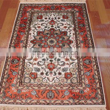 red bound beige handmade silk persian rug/carpet guangzhou whosale handmade silk tapestry carpet rugs