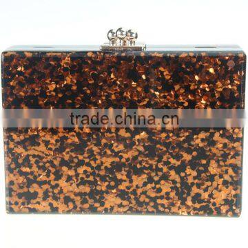 2015 the new trend of transparent acrylic clutch can be customized