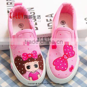 2015 Hot Sales Cheap New Style White High Top Canvas Shoes Girls
