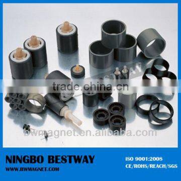 Bonded radial magnetization multipole motor magnet