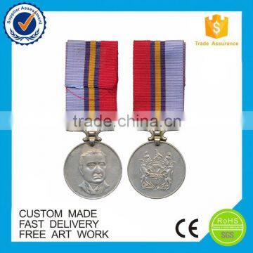 2016 high quality antique silver medal with custom design