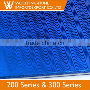 China Supplier 201 Embossed Stainless Metal Panels with Mill Test Certificate