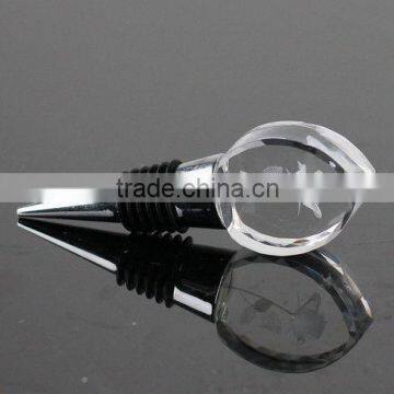 laser rose inside wine stopper