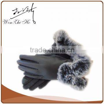 Cold Weather Driving Sheepskin Leather Glove Woman